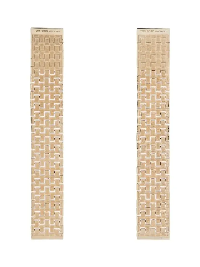 Tom Ford Aion brass earrings
