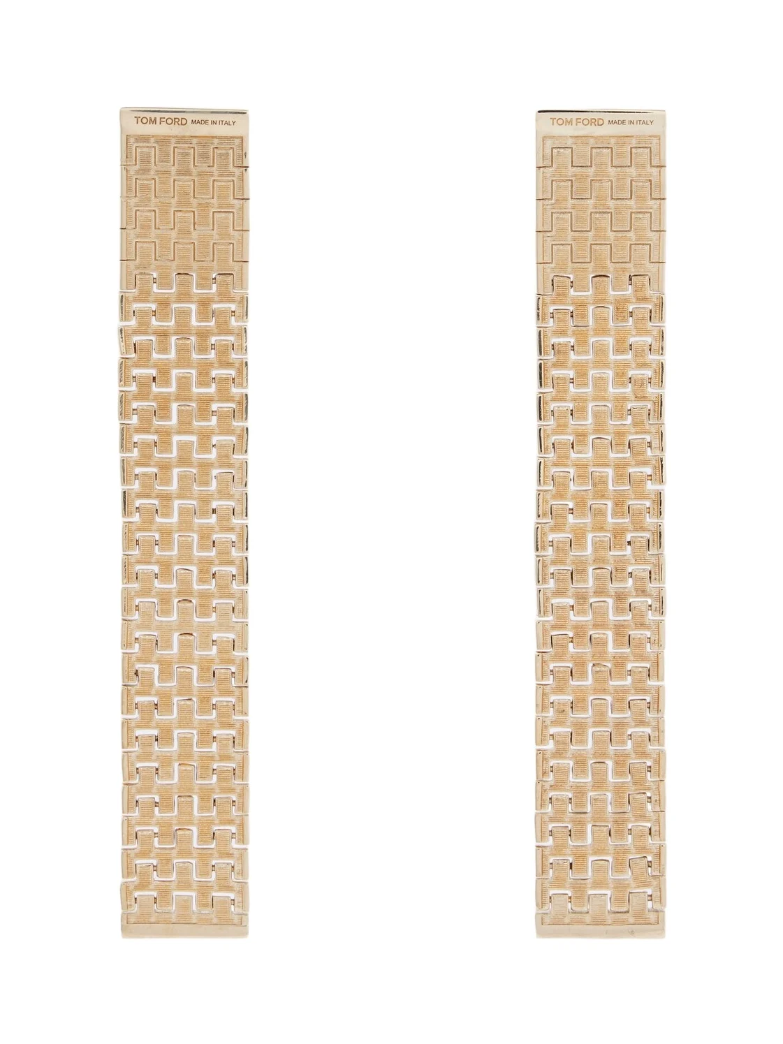 Tom Ford Aion brass earrings
