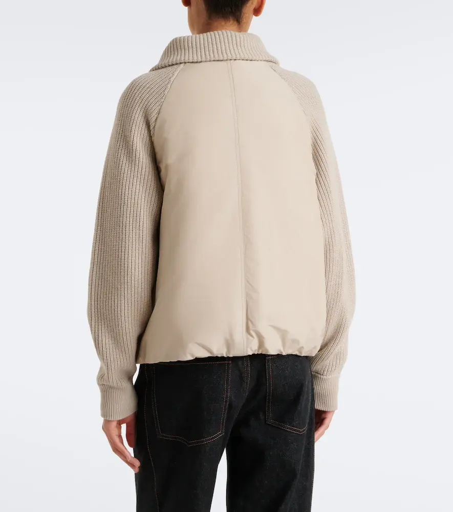 Brunello Cucinelli Wool, cashmere, and silk down jacket | Thumbnail 4