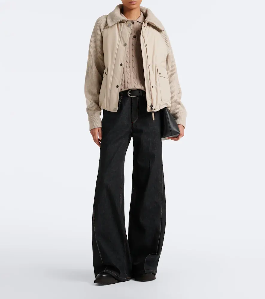 Brunello Cucinelli Wool, cashmere, and silk down jacket | Thumbnail 5