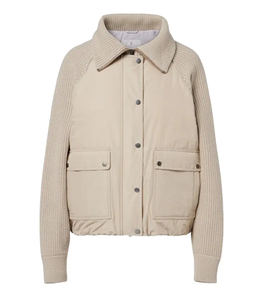 Brunello Cucinelli Wool, cashmere, and silk down jacket | Image 1 Brunello Cucinelli Wool, cashmere, and silk down jacket | Image 1