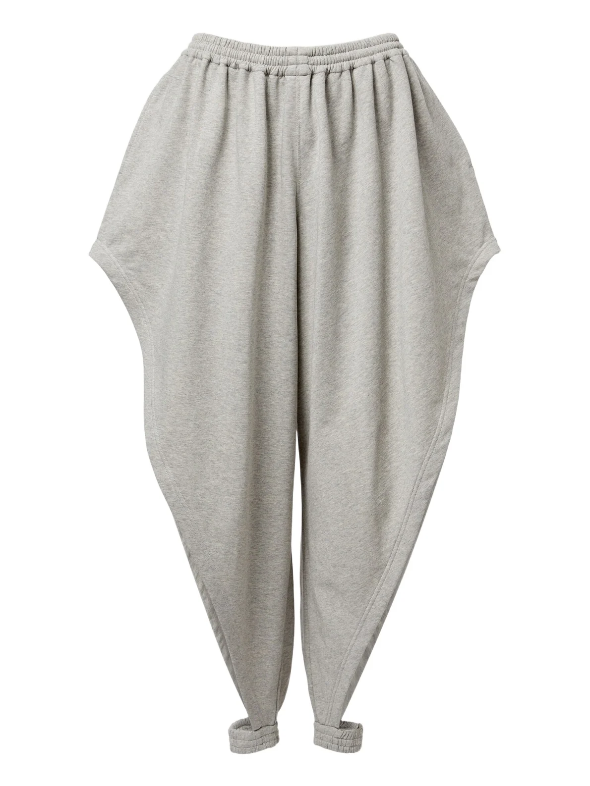 Alaïa Ruffled cotton-blend fleece tapered pants