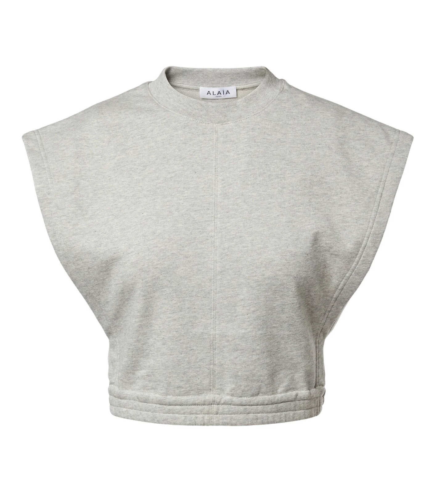Alaïa Cotton-blend fleece crop top Alaïa Cotton-blend fleece crop top