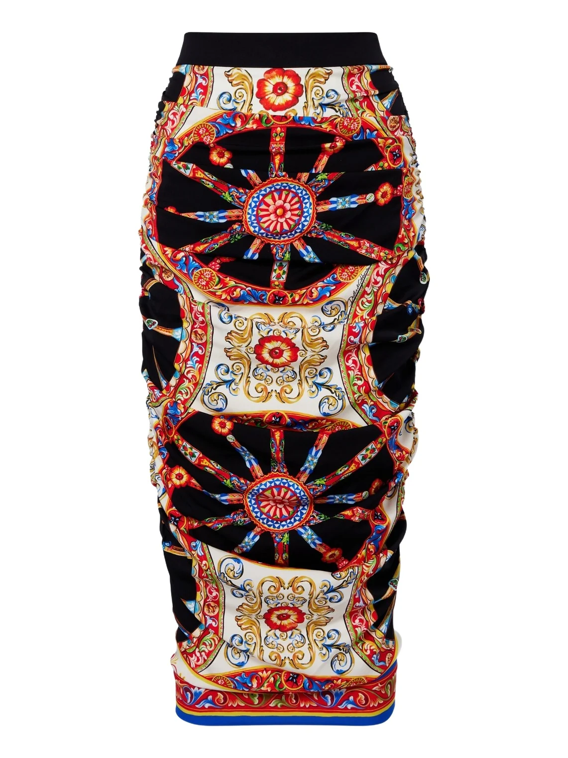 Carretto silk-blend midi skirt Carretto silk-blend midi skirt