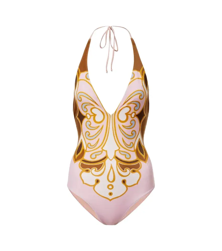 La DoubleJ Printed halterneck swimsuit | Image 1 La DoubleJ Printed halterneck swimsuit | Image 1