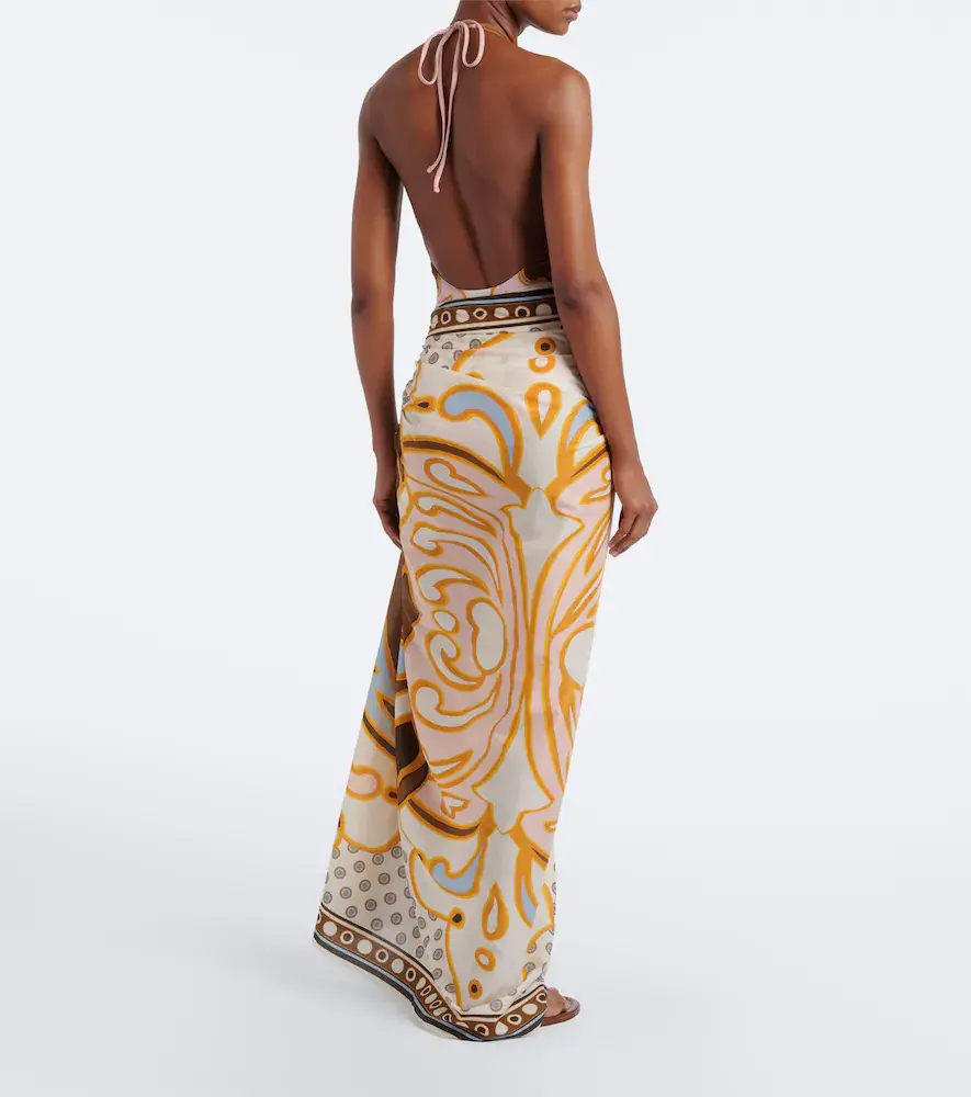 La DoubleJ Printed cotton beach cover-up | Thumbnail 2