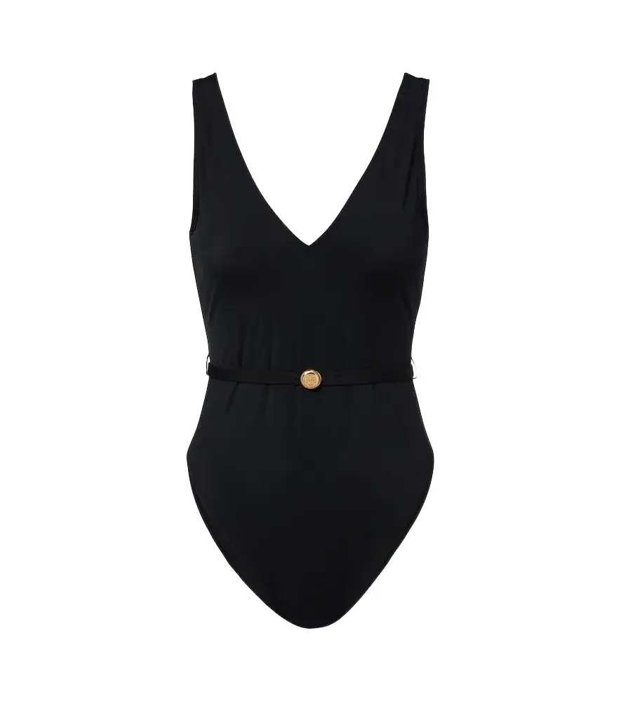 Tory Burch Double T belted swimsuit | Image 1 Tory Burch Double T belted swimsuit | Image 1