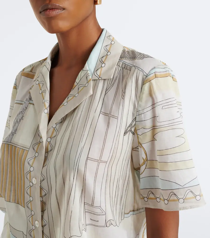 Tory Burch Printed cotton shirt | Thumbnail 2 Tory Burch Printed cotton shirt | Thumbnail 2