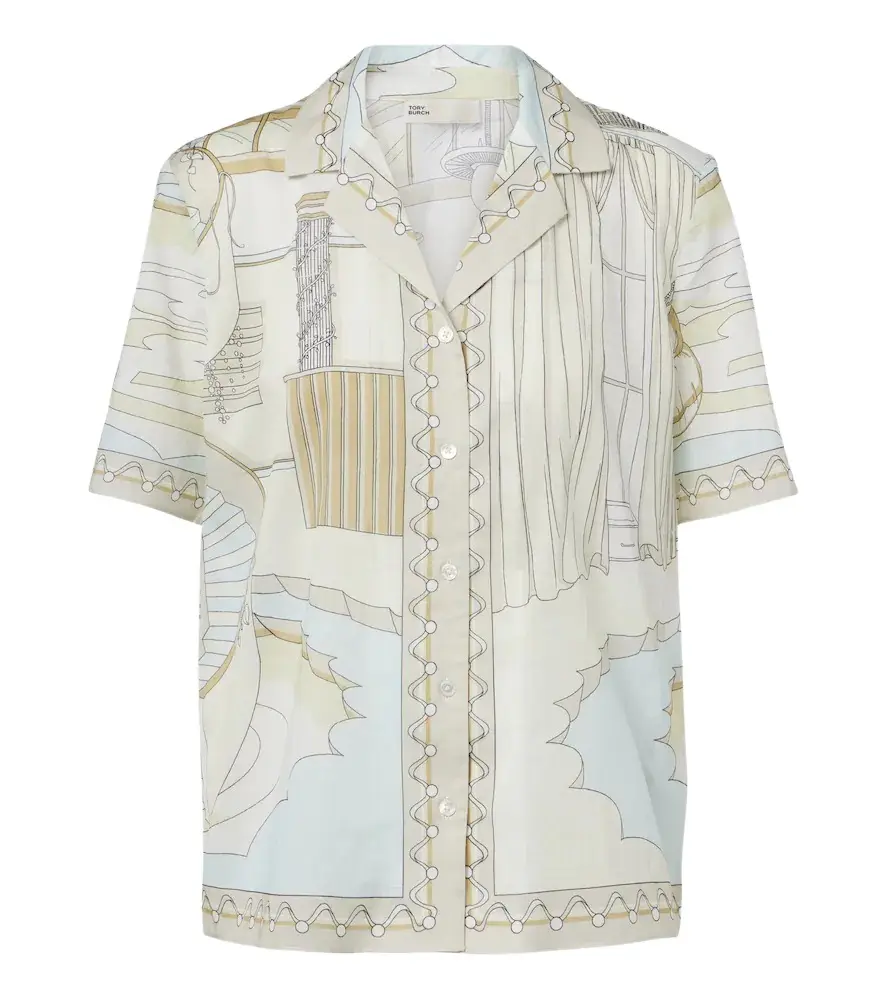 Tory Burch Printed cotton shirt | Image 1 Tory Burch Printed cotton shirt | Image 1