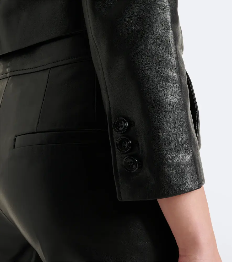 Dorothee Schumacher Cropped leather jacket | Thumbnail 7