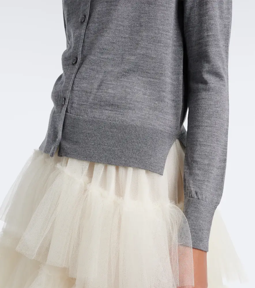 Simone Rocha Embellished wool and silk cardigan | Thumbnail 4 Simone Rocha Embellished wool and silk cardigan | Thumbnail 4