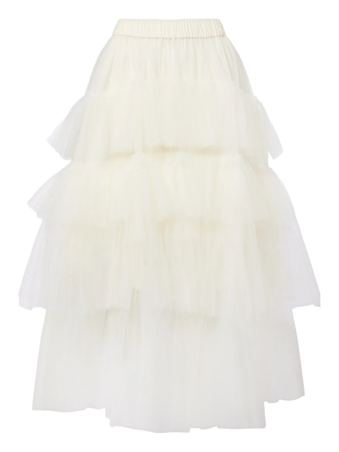 Ruffled tulle midi skirt Ruffled tulle midi skirt