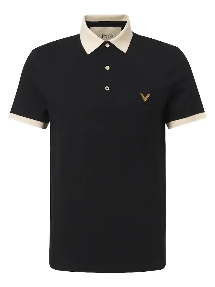 Valentino Garavani VLogo cotton piqué polo shirt