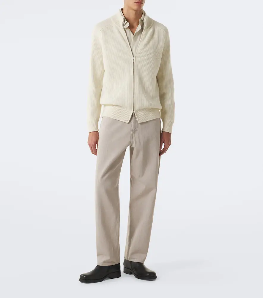 Lardini Ribbed-knit wool and cashmere zip-up cardigan | Thumbnail 5 Lardini Ribbed-knit wool and cashmere zip-up cardigan | Thumbnail 5