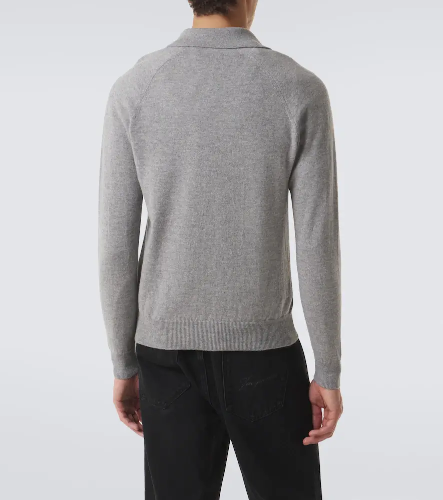 Lardini Virgin wool and cashmere polo sweater | Thumbnail 4
