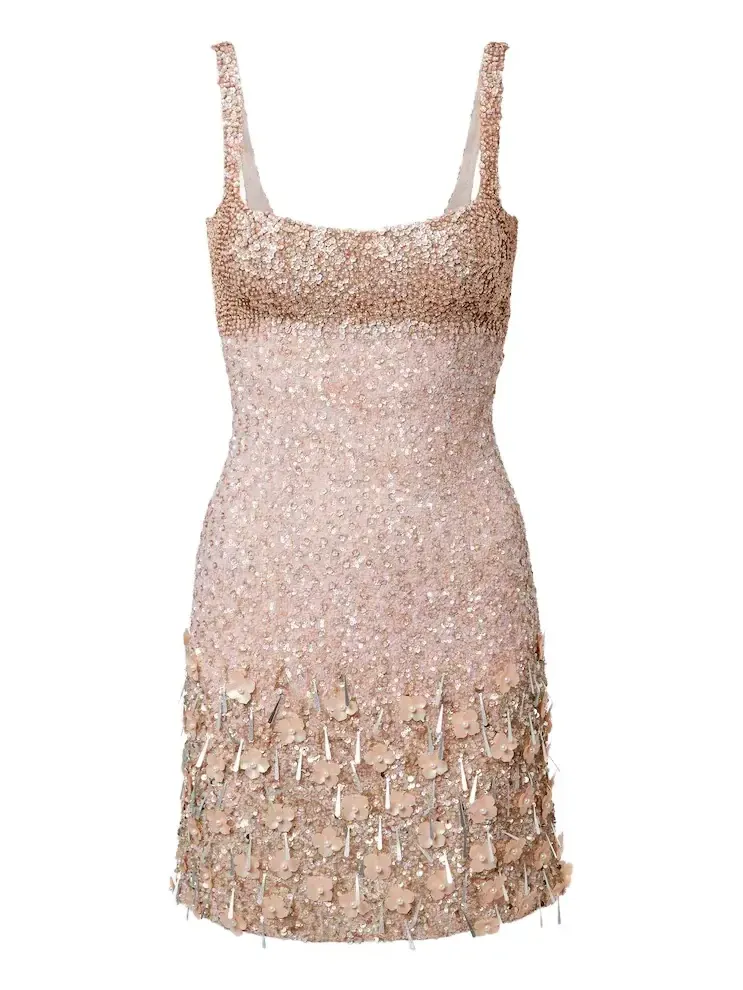 Là Fuori Maris embellished minidress