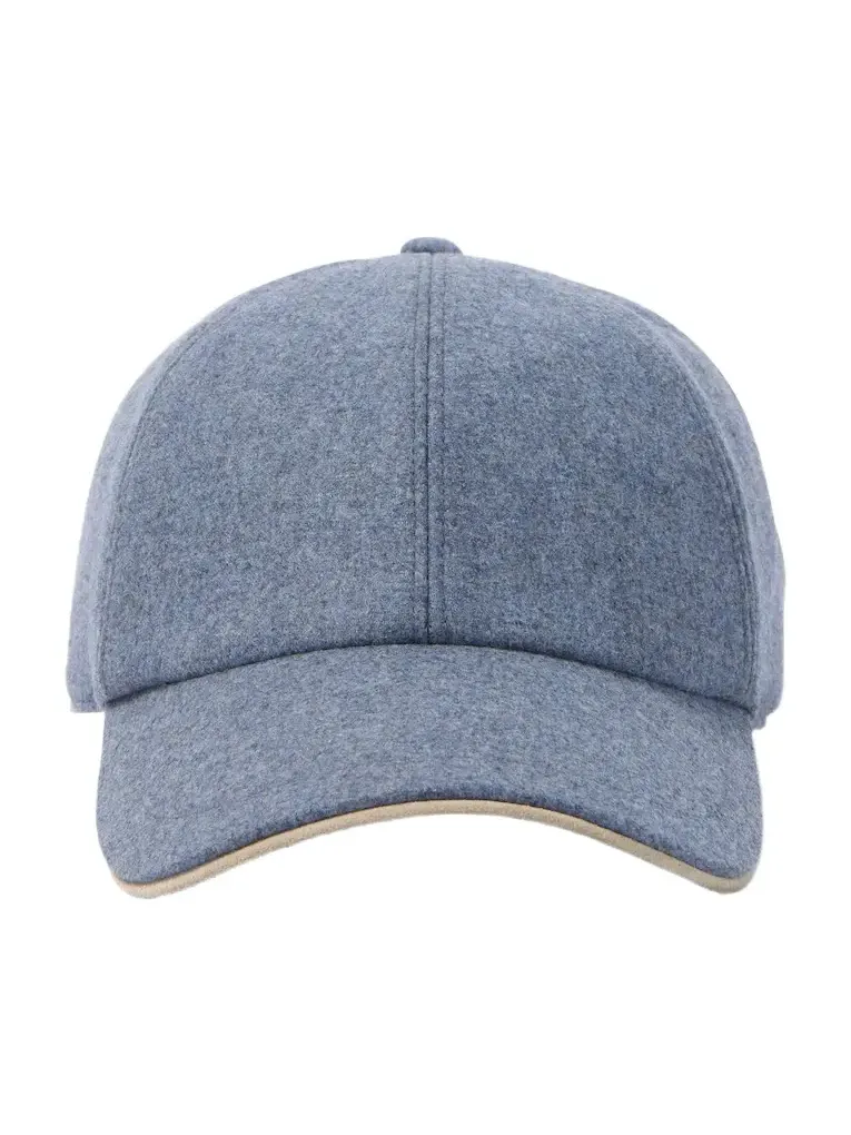Wool, silk, and cashmere baseball cap Wool, silk, and cashmere baseball cap