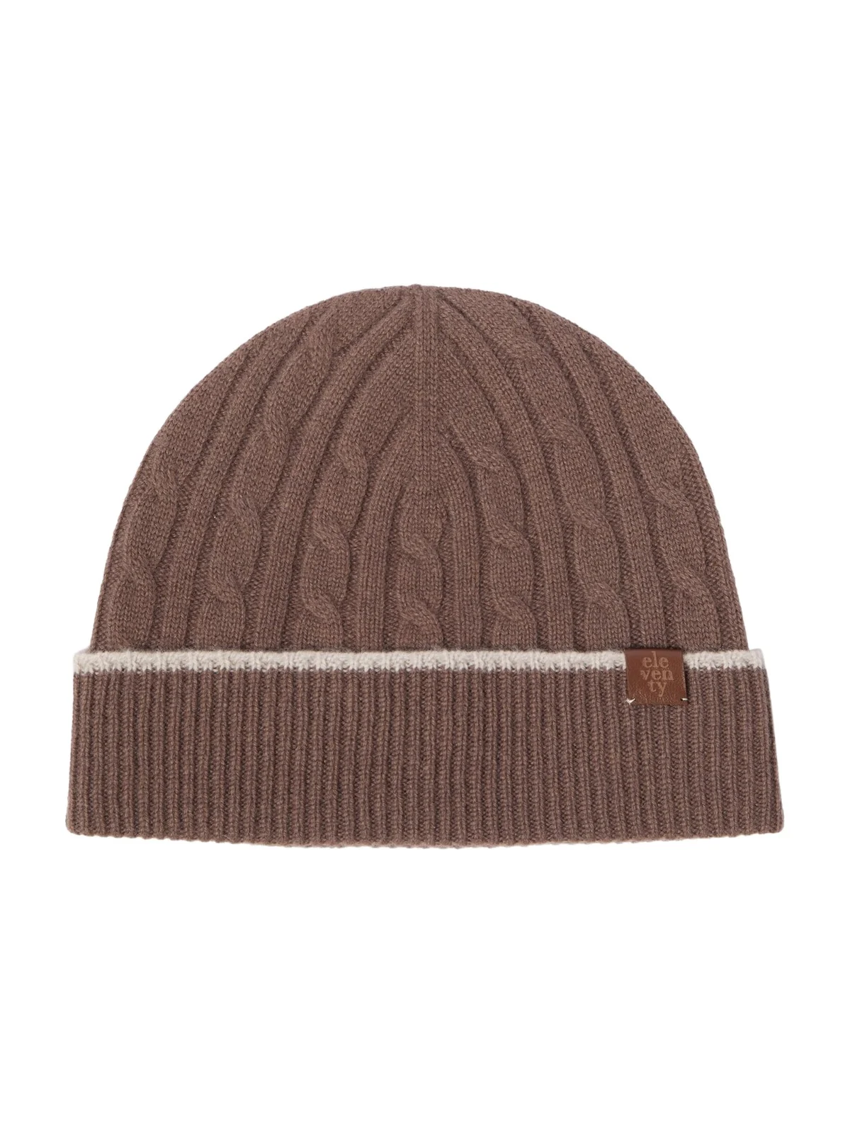 Cable-knit cashmere beanie