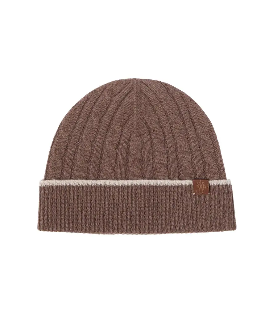 ELEVENTY Cable-knit cashmere beanie | Image 1 ELEVENTY Cable-knit cashmere beanie | Image 1