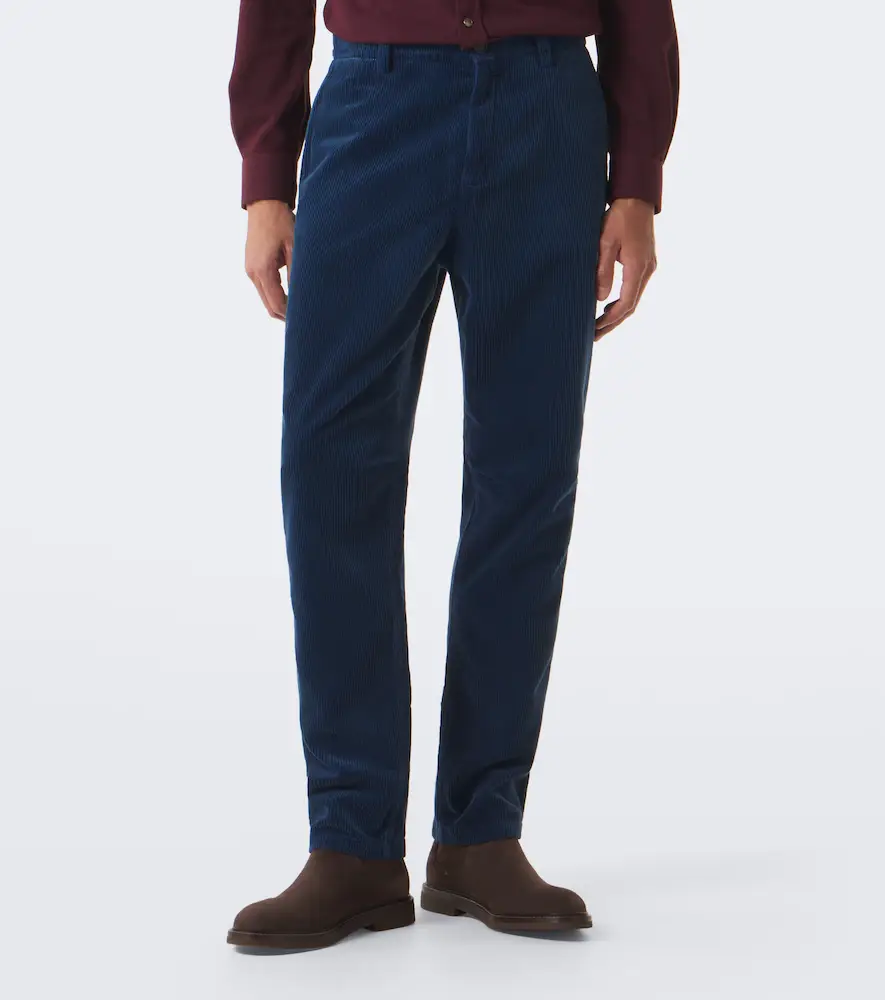 Brunello Cucinelli Cotton corduroy straight pants | Thumbnail 2