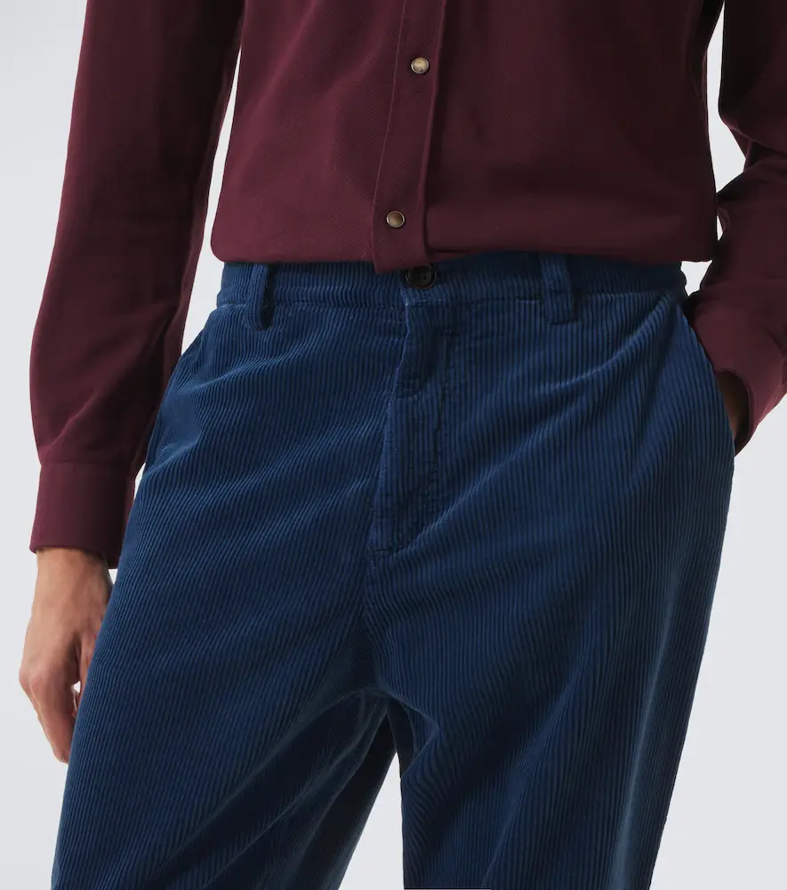 Brunello Cucinelli Cotton corduroy straight pants | Thumbnail 3