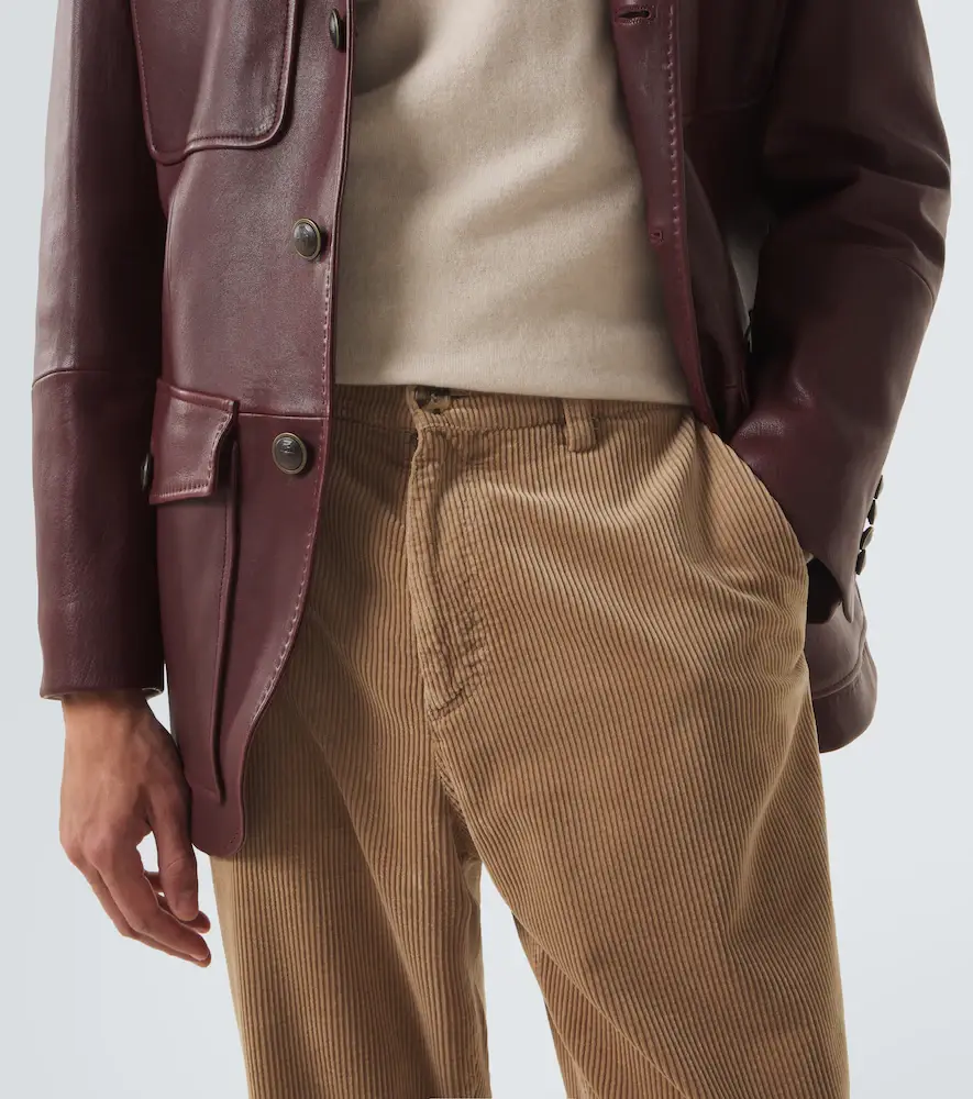 Brunello Cucinelli Cotton corduroy straight pants | Thumbnail 3 Brunello Cucinelli Cotton corduroy straight pants | Thumbnail 3