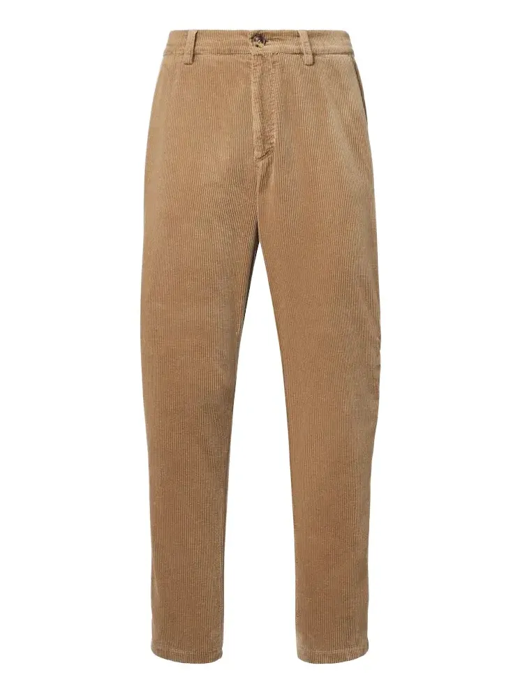 Cotton corduroy straight pants