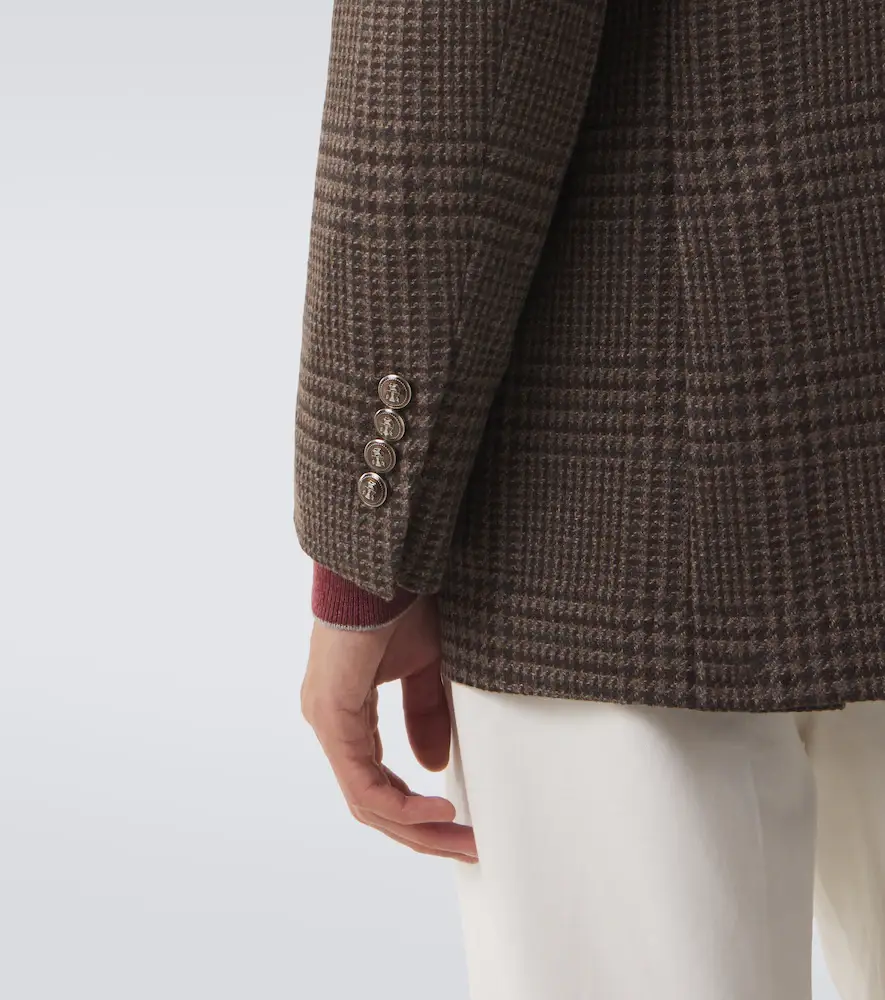 Brunello Cucinelli Prince of Wales check cashmere blazer | Thumbnail 5 Brunello Cucinelli Prince of Wales check cashmere blazer | Thumbnail 5