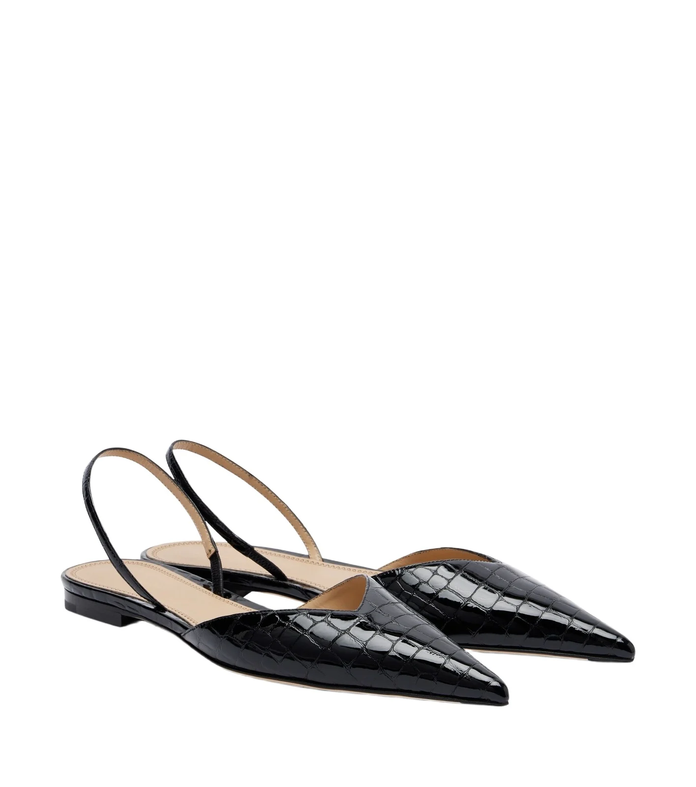 Victoria leather slingback flats Victoria leather slingback flats