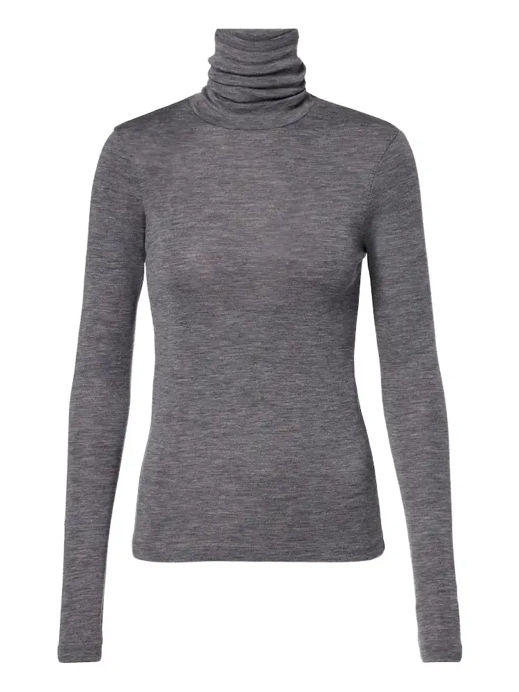 Róhe Wool jersey turtleneck top Róhe Wool jersey turtleneck top