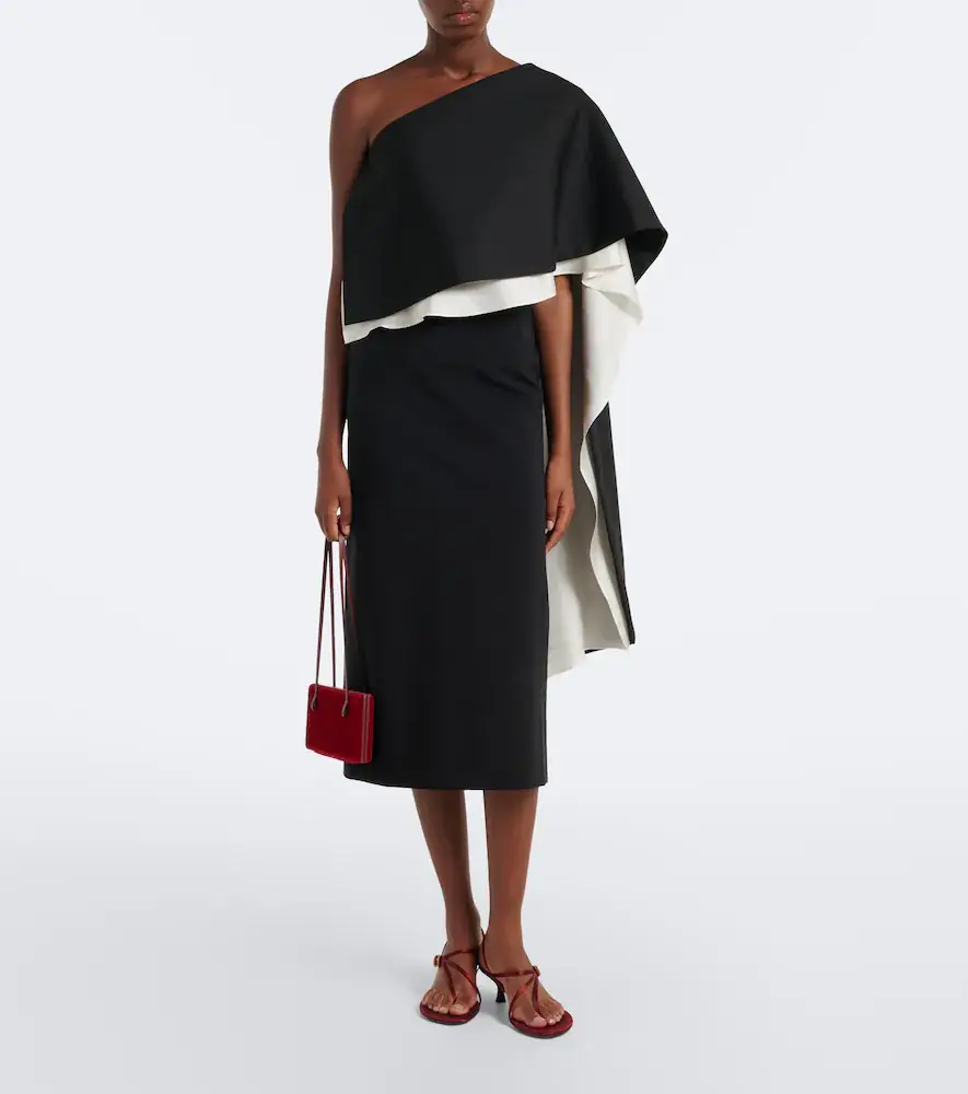 RÓHE Róhe One-shoulder caped wool-blend top | Thumbnail 4 RÓHE Róhe One-shoulder caped wool-blend top | Thumbnail 4