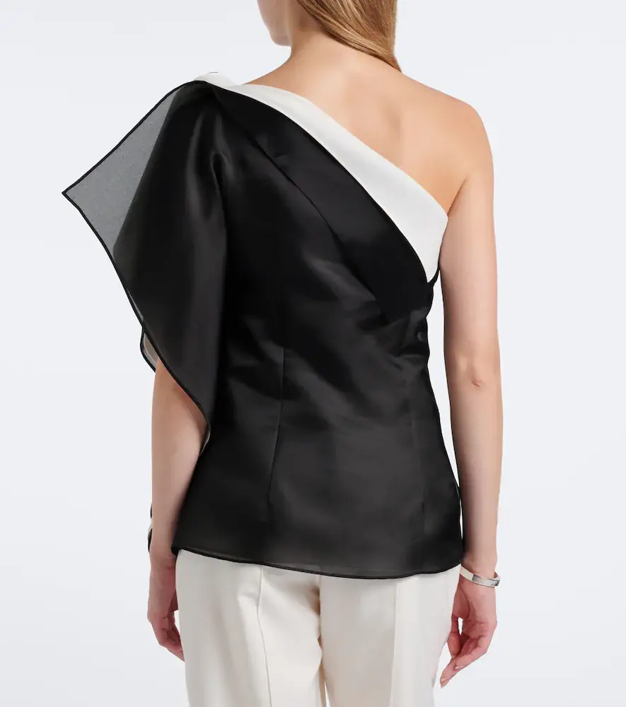 RÓHE Draped one-shoulder silk top | Thumbnail 5 RÓHE Draped one-shoulder silk top | Thumbnail 5