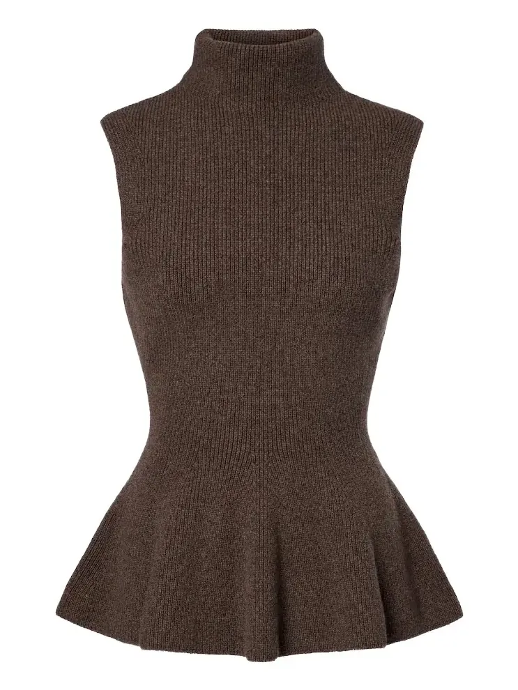 Róhe Ribbed wool and cashmere turtleneck top Róhe Ribbed wool and cashmere turtleneck top