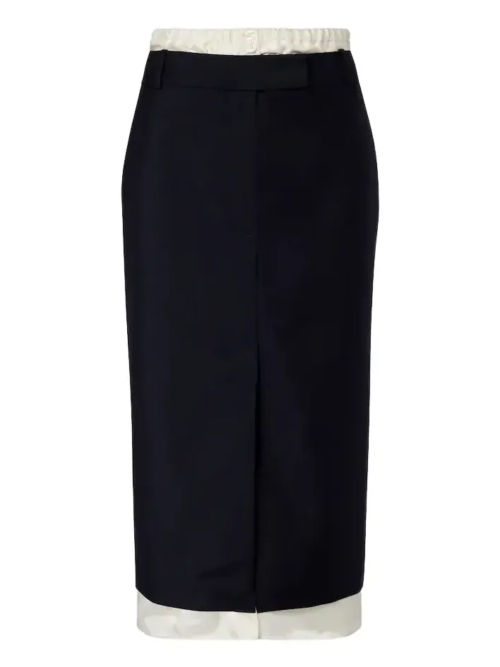 Róhe Wool and mohair midi skirt Róhe Wool and mohair midi skirt