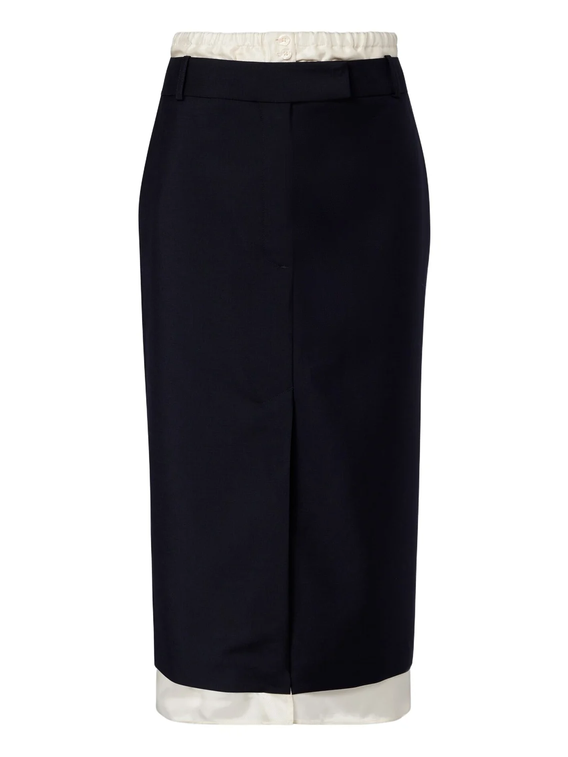 Róhe Wool and mohair midi skirt