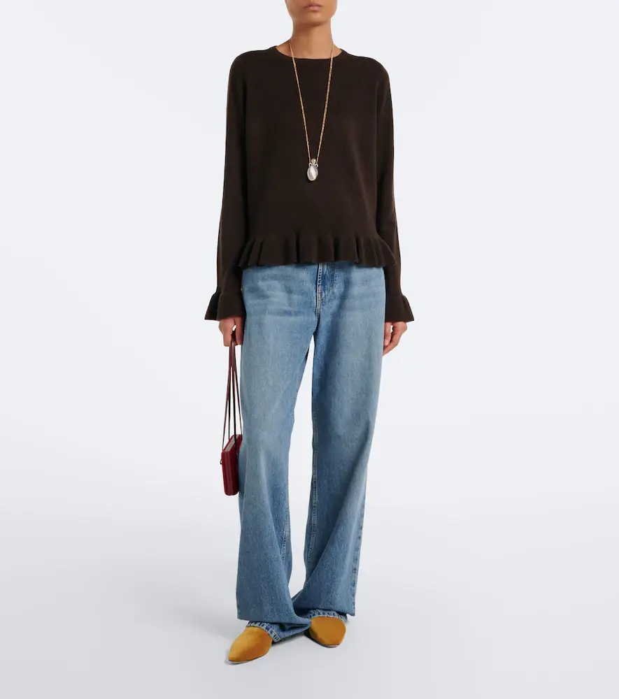 Jardin des Orangers Ruffled virgin wool and cashmere sweater | Thumbnail 2 Jardin des Orangers Ruffled virgin wool and cashmere sweater | Thumbnail 2