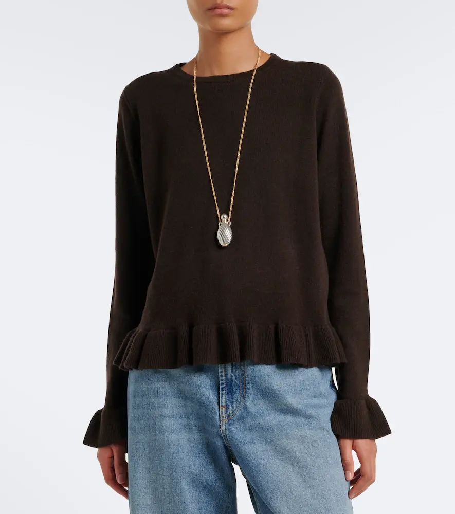 Jardin des Orangers Ruffled virgin wool and cashmere sweater | Thumbnail 4 Jardin des Orangers Ruffled virgin wool and cashmere sweater | Thumbnail 4