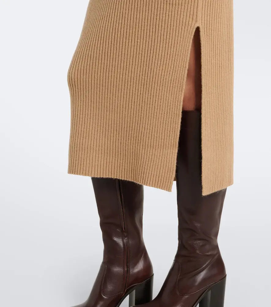Jardin des Orangers Virgin wool and cashmere midi skirt | Thumbnail 5 Jardin des Orangers Virgin wool and cashmere midi skirt | Thumbnail 5