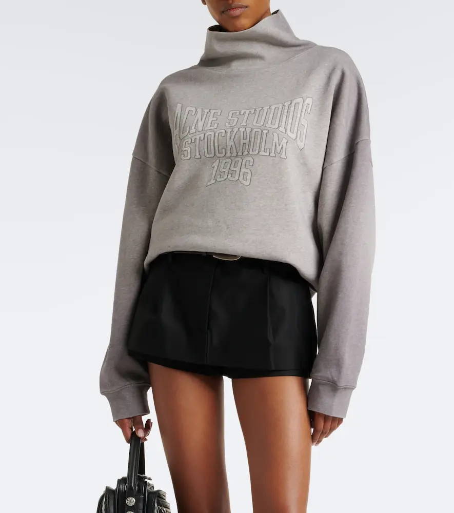 Acne Studios Logo cotton fleece sweatshirt | Thumbnail 5 Acne Studios Logo cotton fleece sweatshirt | Thumbnail 5