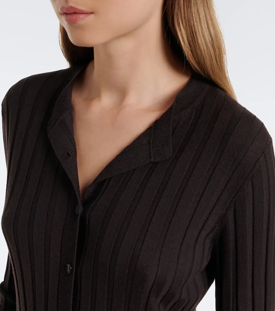Jardin des Orangers Ribbed-knit virgin wool cardigan | Thumbnail 3 Jardin des Orangers Ribbed-knit virgin wool cardigan | Thumbnail 3