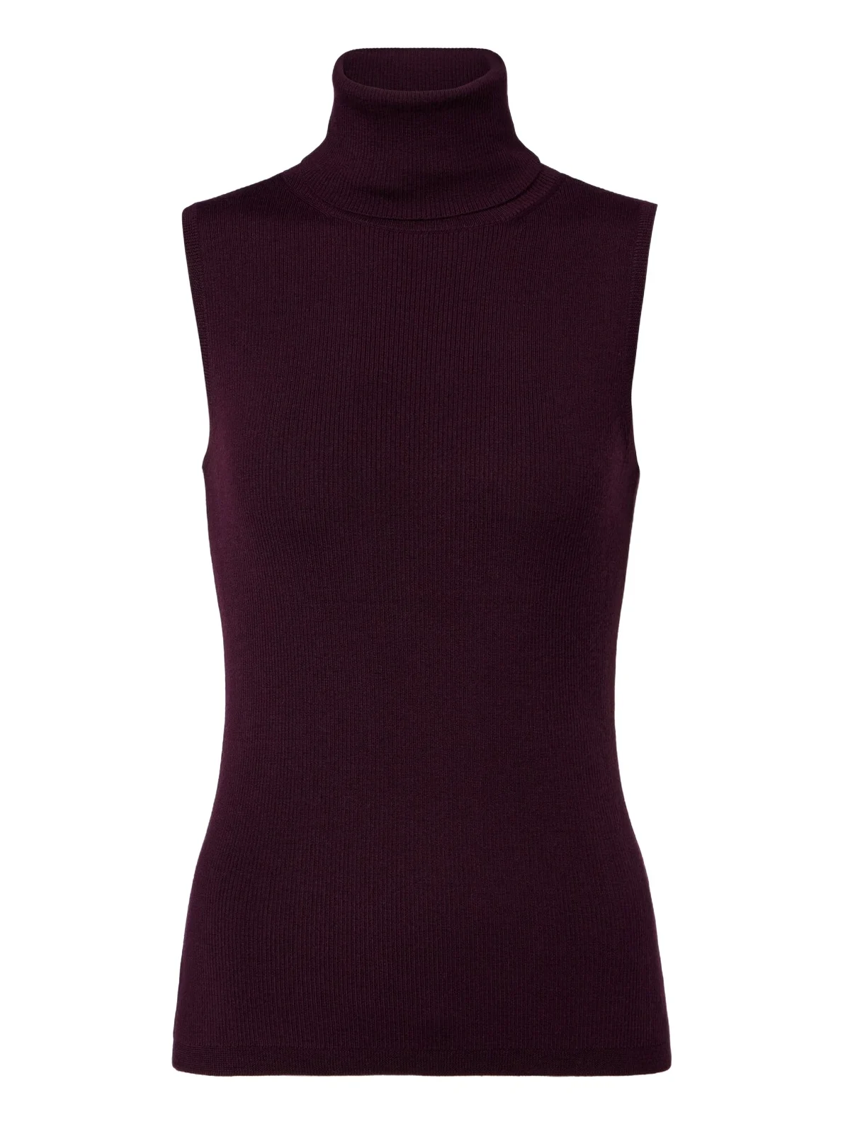 Ribbed-knit virgin wool turtleneck top Ribbed-knit virgin wool turtleneck top