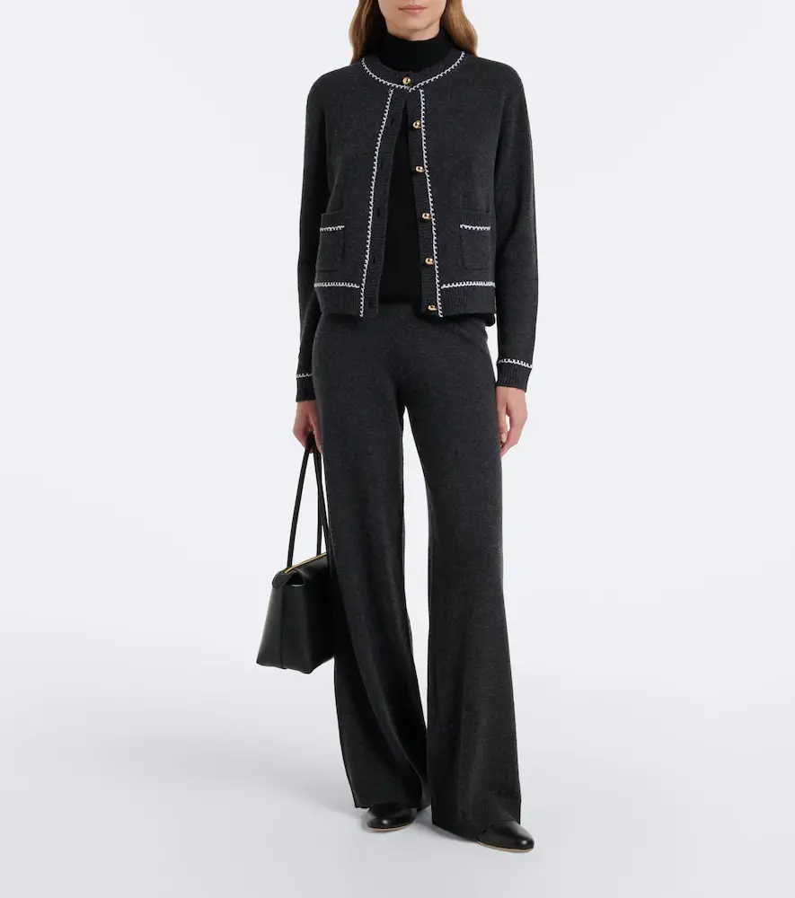 Jardin des Orangers Virgin wool and cashmere wide-leg pants | Thumbnail 5