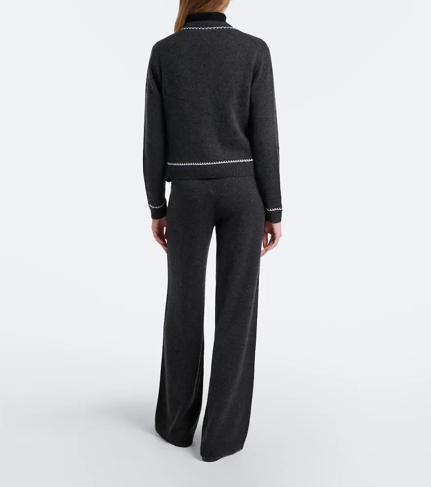 Jardin des Orangers Virgin wool and cashmere wide-leg pants | Thumbnail 6