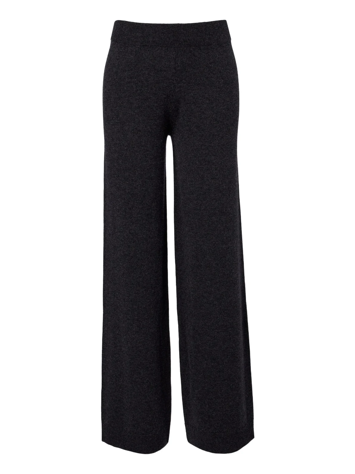 Virgin wool and cashmere wide-leg pants