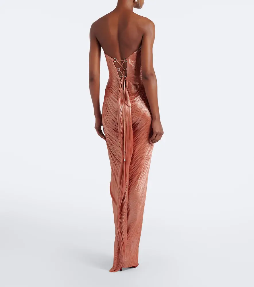 Maria Lucia Hohan Nadira silk bustier gown | Thumbnail 3