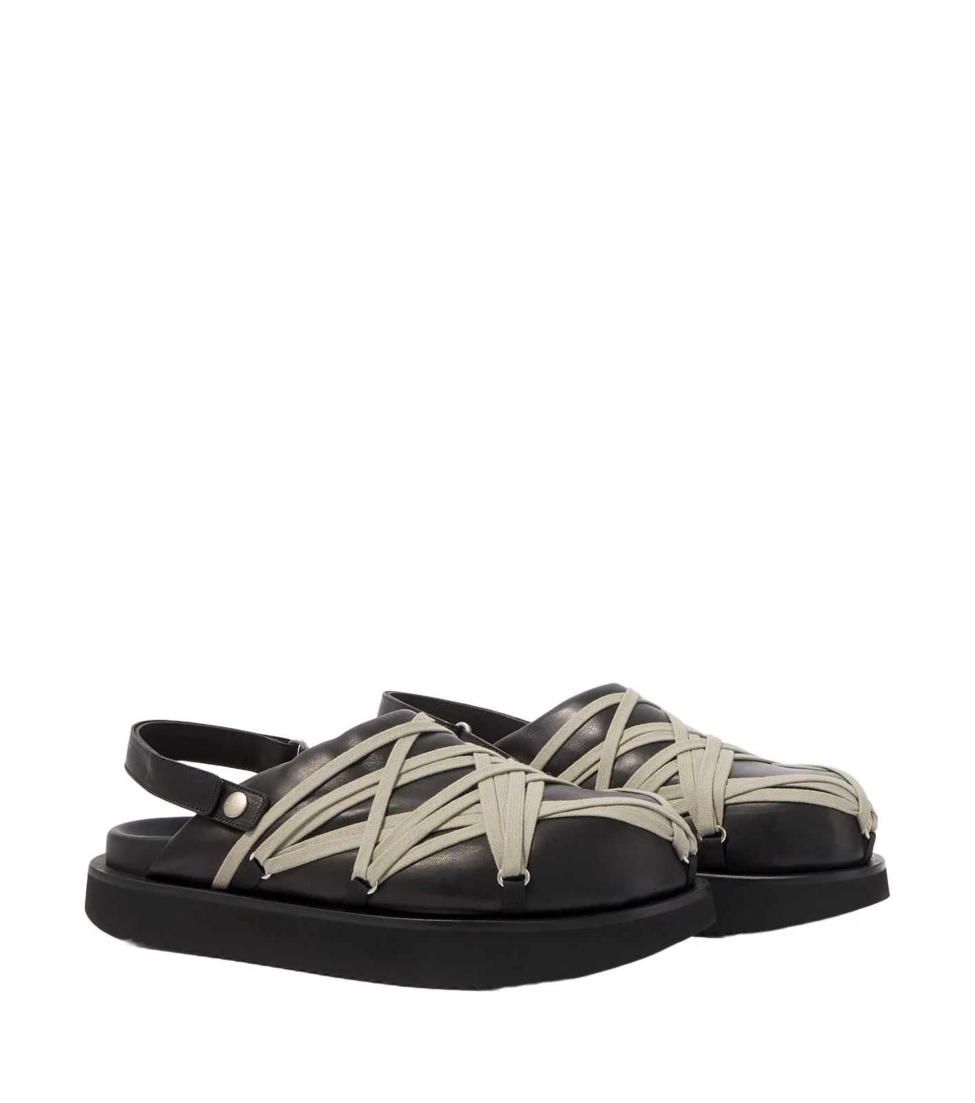Rick Owens Megalace leather mules