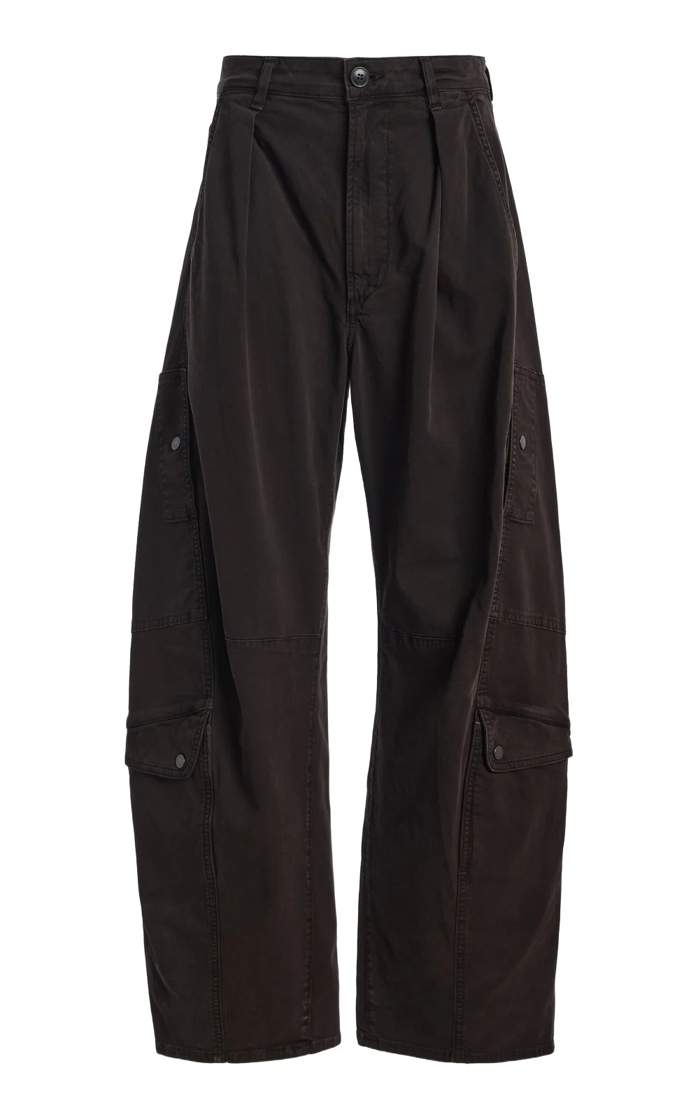 Flight Pleated Cotton-Blend Wide-Leg Pants Flight Pleated Cotton-Blend Wide-Leg Pants