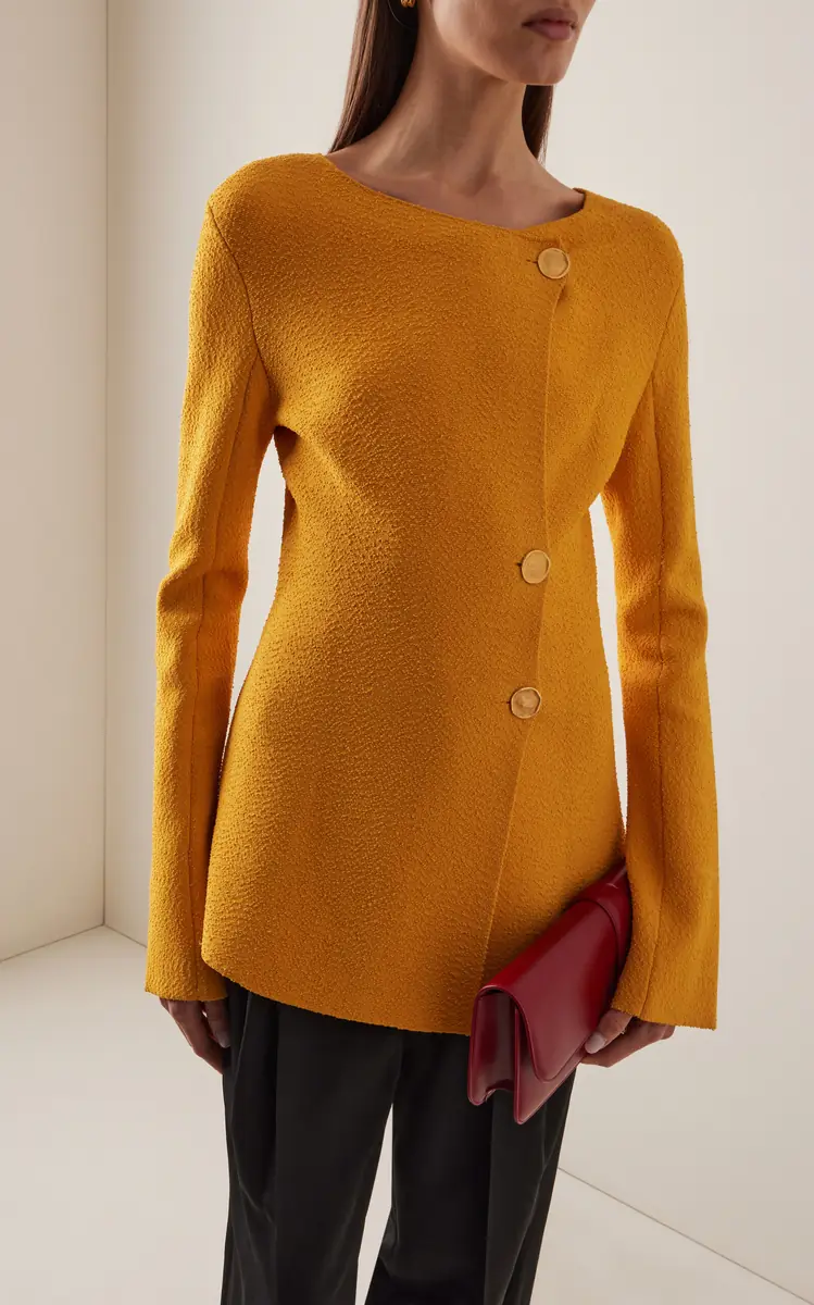 Proenza Schouler Sukki Draped Boucle Knit Jacket | Thumbnail 2 Proenza Schouler Sukki Draped Boucle Knit Jacket | Thumbnail 2