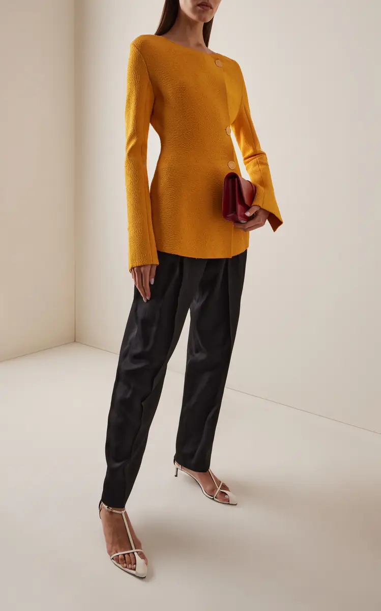 Proenza Schouler Sukki Draped Boucle Knit Jacket | Thumbnail 3 Proenza Schouler Sukki Draped Boucle Knit Jacket | Thumbnail 3