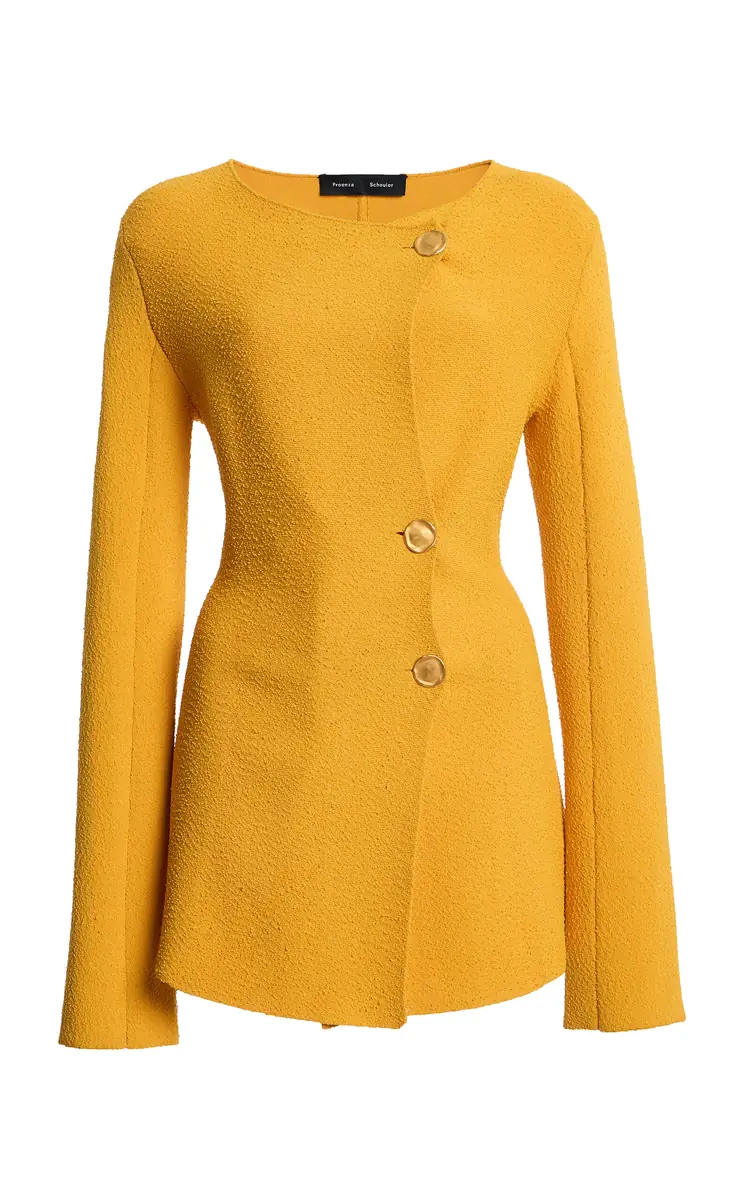 Proenza Schouler Sukki Draped Boucle Knit Jacket | Thumbnail 6 Proenza Schouler Sukki Draped Boucle Knit Jacket | Thumbnail 6